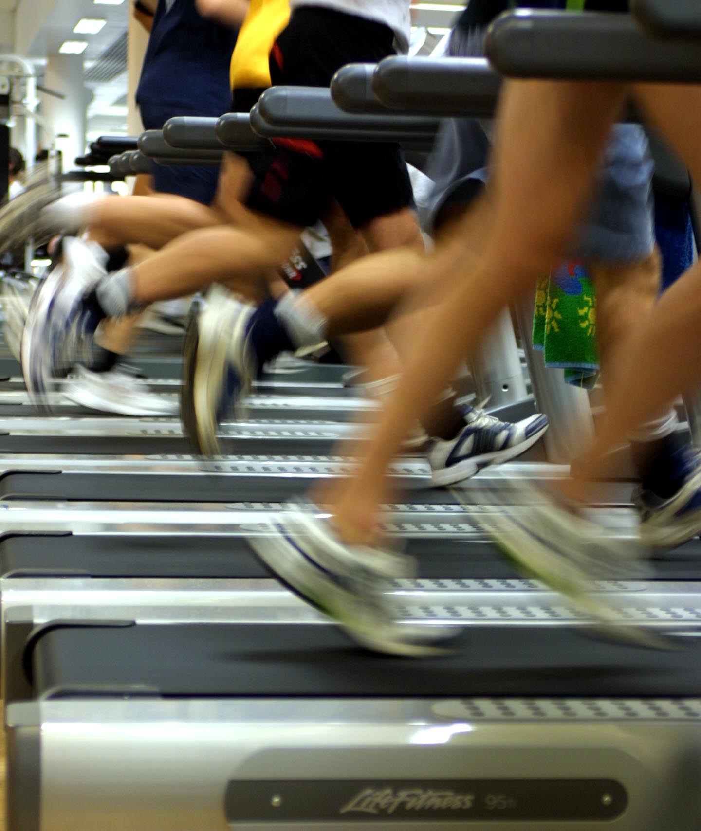 Feet-on-treadmills